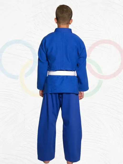 KURASH Кимоно для дзюдо взрослое 360 гм, синий, фото 8