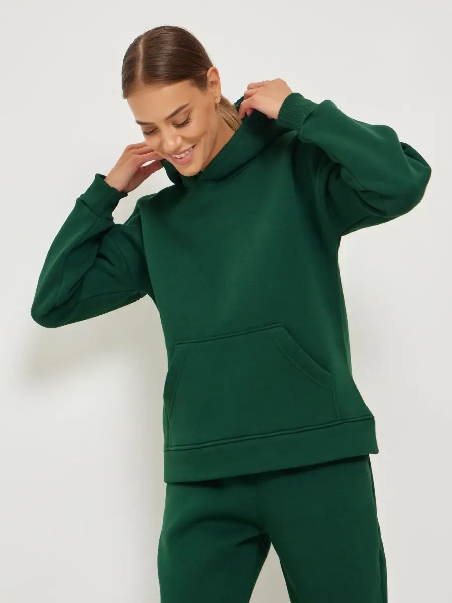 Green tea velour outlet hoodie