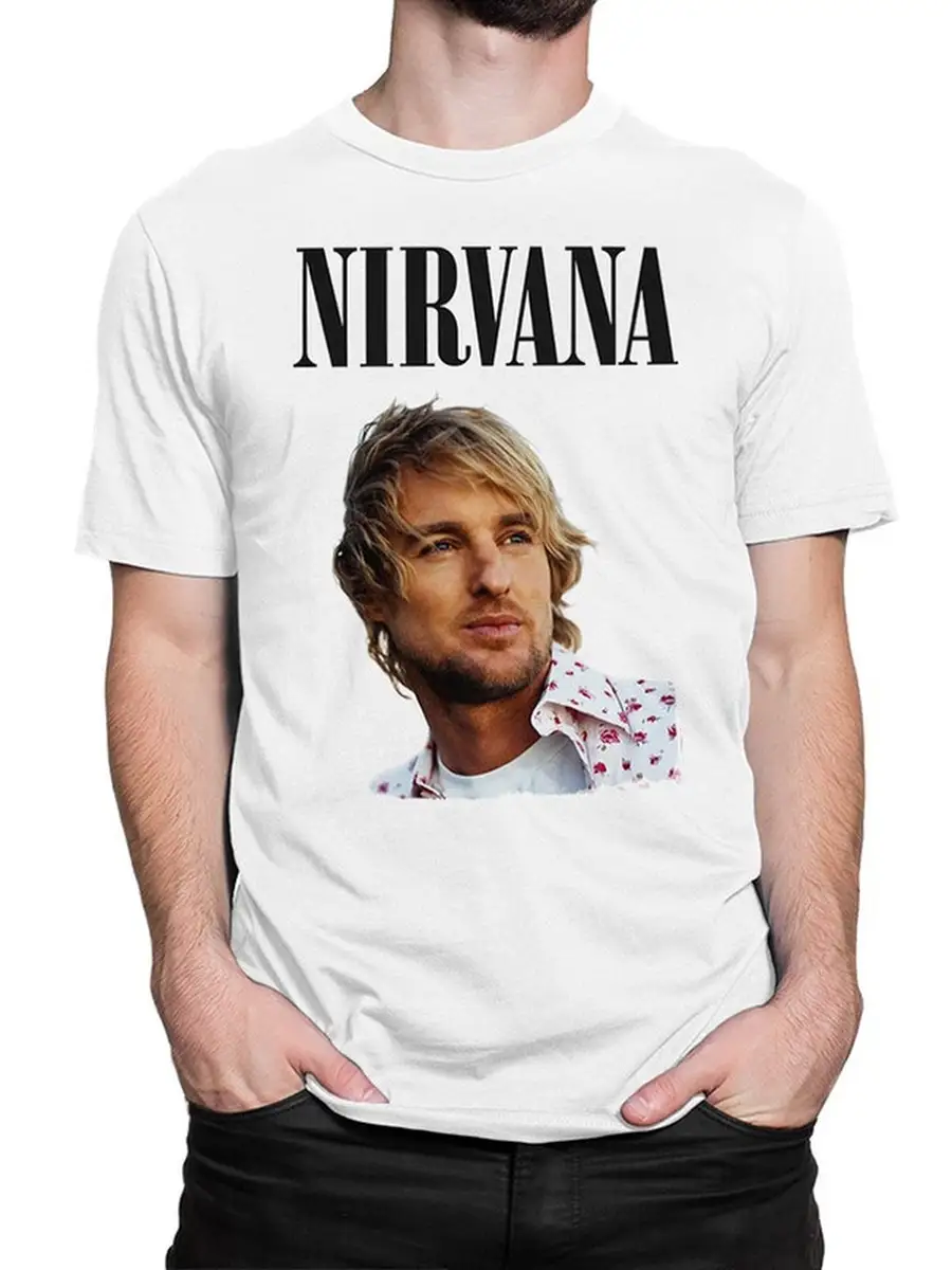 Футболка с принтом Nirvana / Нирвана / Оуэн Уилсон DreamShirts Studio 111551144 купить за 1 488 ₽ в интернет-магазине Wildberries