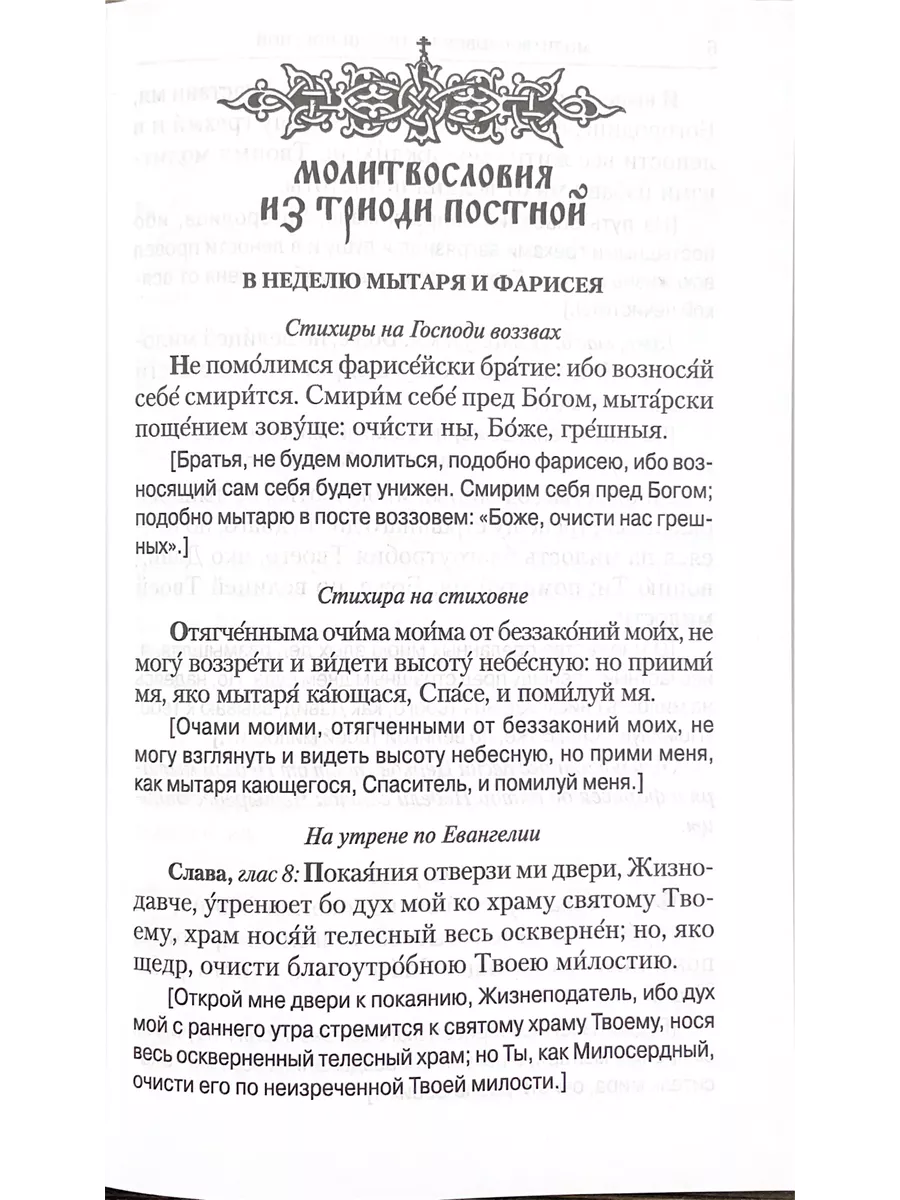 Молитвослов Великого Поста Восьмой день 111554480 купить в  интернет-магазине Wildberries