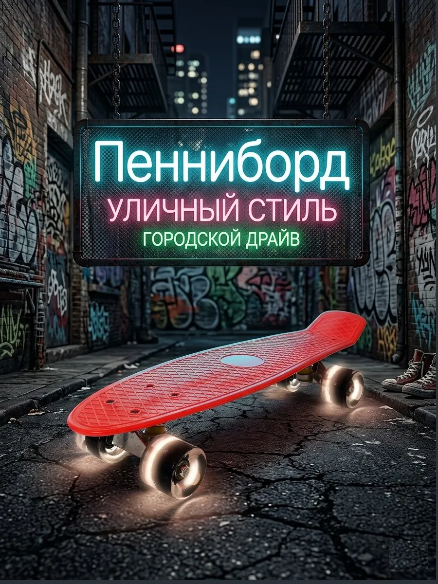 Скейтборд пенниборд круизер детский